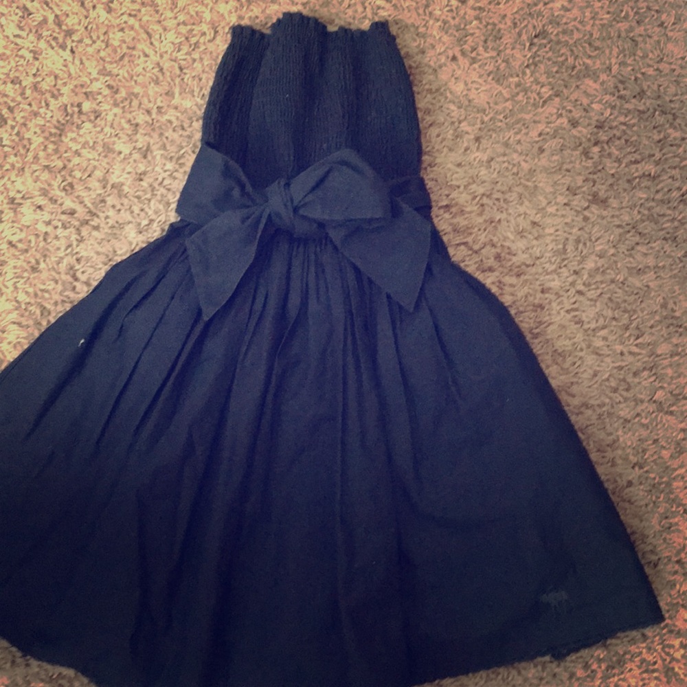Abercrombie kids navy blue strapless dress